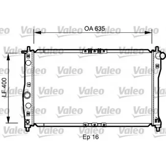 Radiateur, refroidissement du moteur VALEO 734248