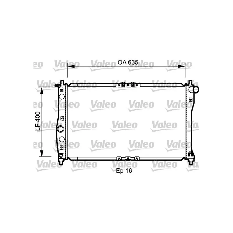 Radiateur, refroidissement du moteur VALEO 734248