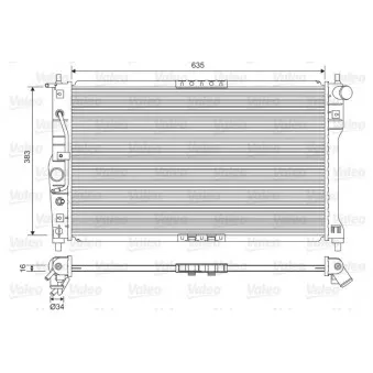 Radiateur, refroidissement du moteur VALEO 734249