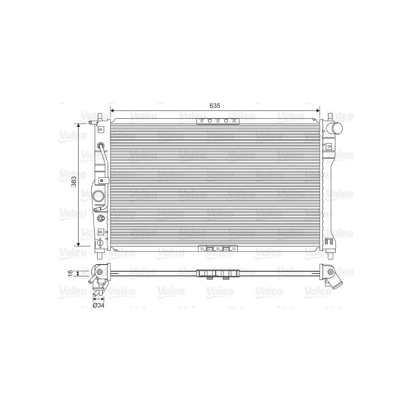 Radiateur, refroidissement du moteur VALEO 734249