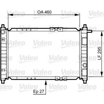 Radiateur, refroidissement du moteur VALEO 734250
