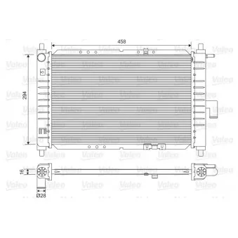 Radiateur, refroidissement du moteur VALEO 734251