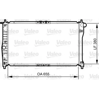 Radiateur, refroidissement du moteur VALEO 734252