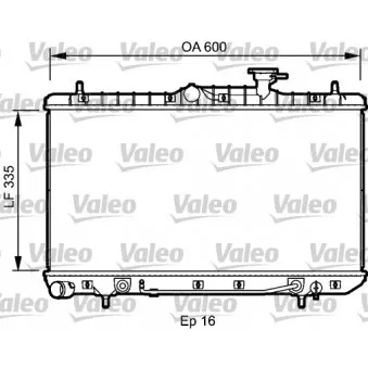 Radiateur, refroidissement du moteur VALEO 734253