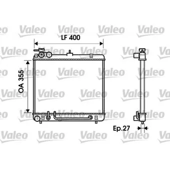 Radiateur, refroidissement du moteur VALEO 734254