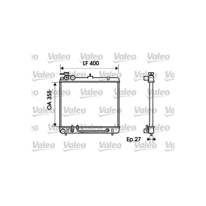 Radiateur, refroidissement du moteur VALEO 734254