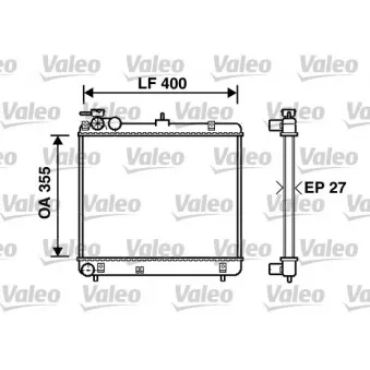 Radiateur, refroidissement du moteur VALEO 734255