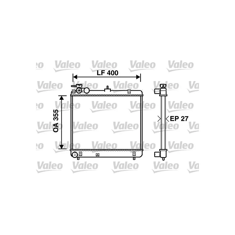 Radiateur, refroidissement du moteur VALEO 734255
