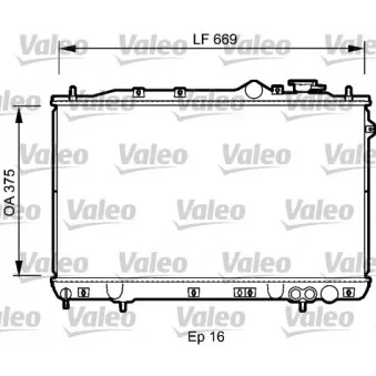 Radiateur, refroidissement du moteur VALEO 734256