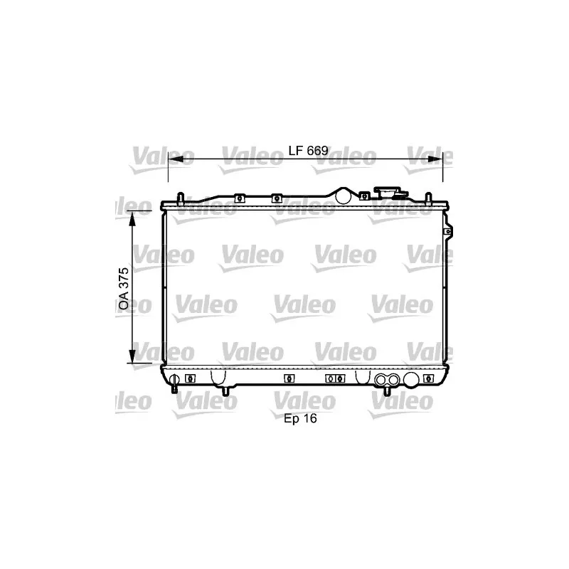 Radiateur, refroidissement du moteur VALEO 734256