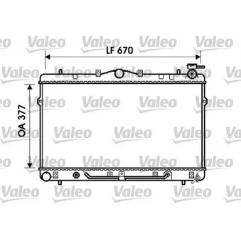 Radiateur, refroidissement du moteur VALEO 734258