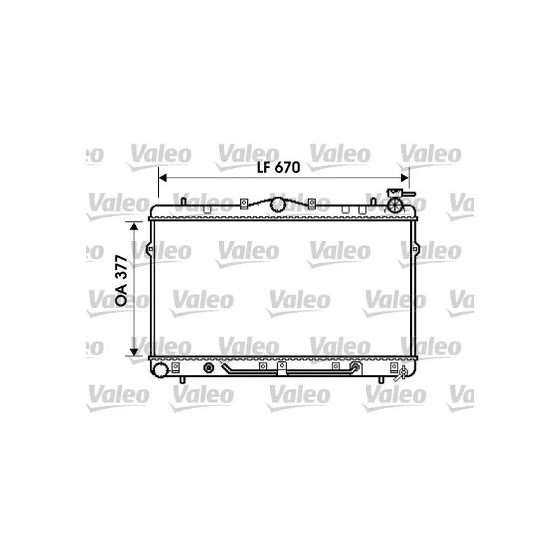 Radiateur, refroidissement du moteur VALEO 734258