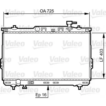 Radiateur, refroidissement du moteur VALEO 734259