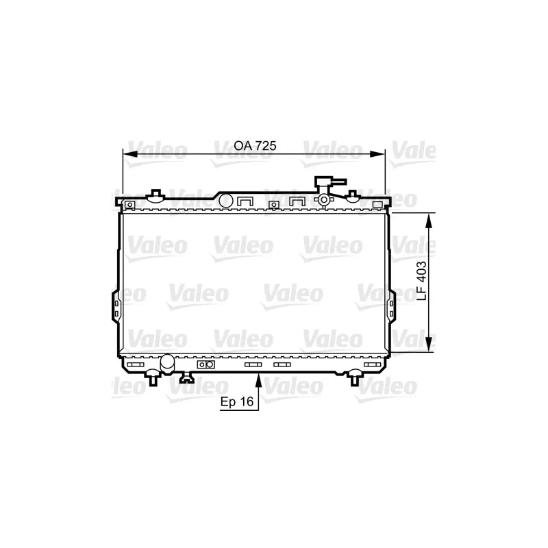 Radiateur, refroidissement du moteur VALEO 734259