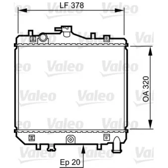 Radiateur, refroidissement du moteur VALEO 734262