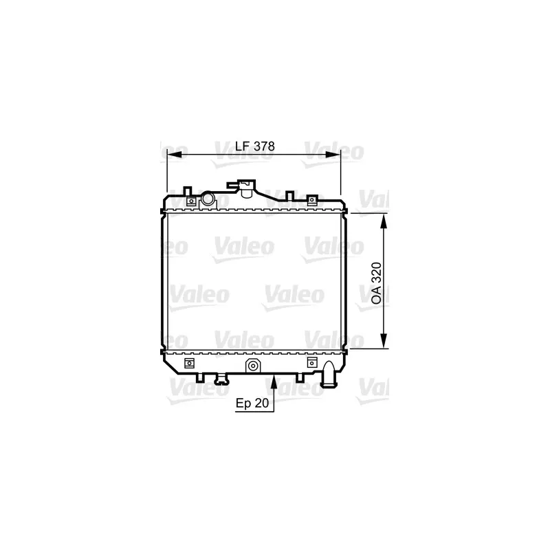 Radiateur, refroidissement du moteur VALEO 734262