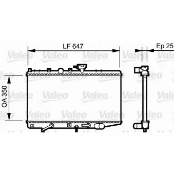Radiateur, refroidissement du moteur VALEO 734263