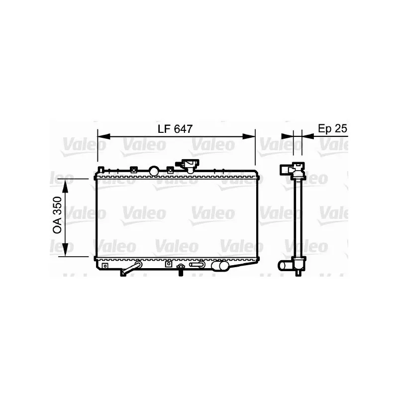 Radiateur, refroidissement du moteur VALEO 734263