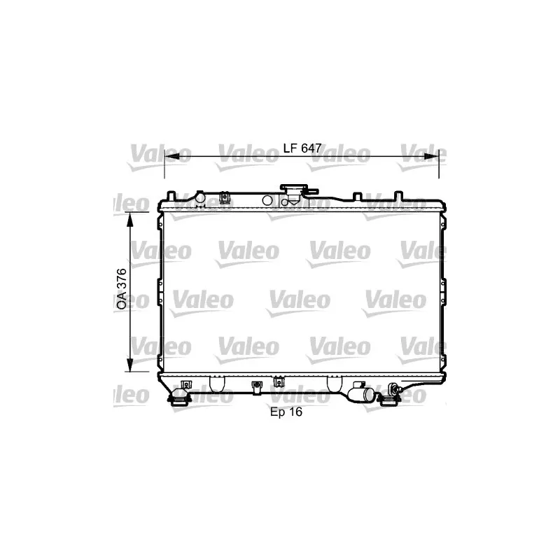 Radiateur, refroidissement du moteur VALEO 734264