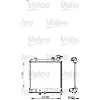 Radiateur, refroidissement du moteur VALEO 734266