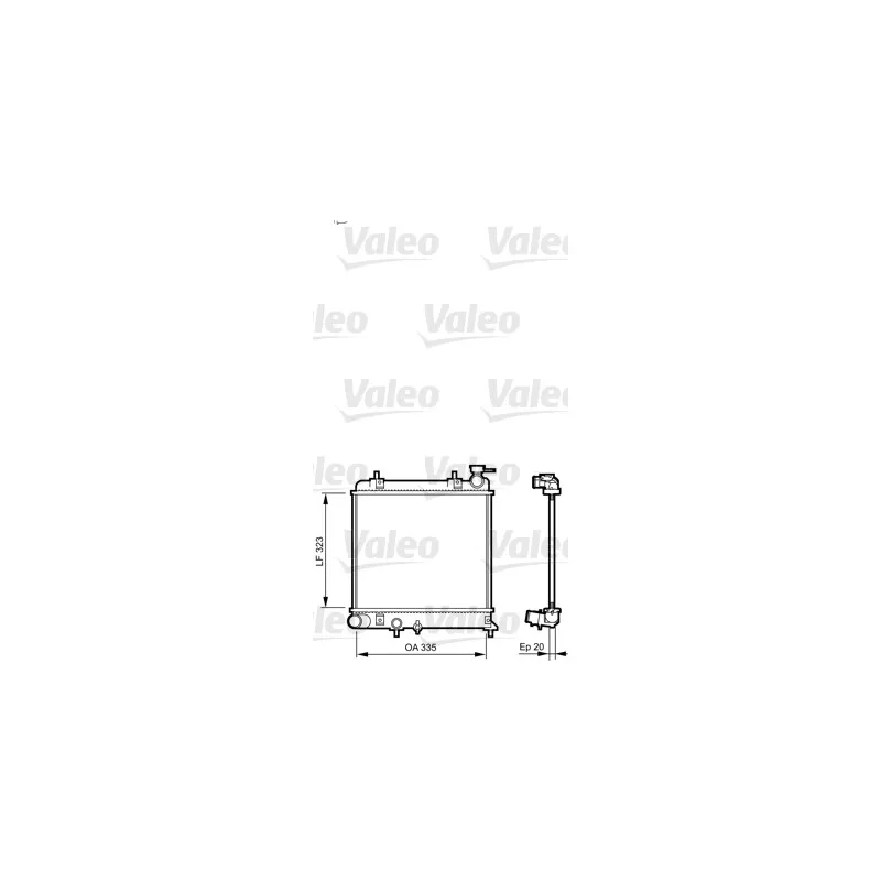 Radiateur, refroidissement du moteur VALEO 734266