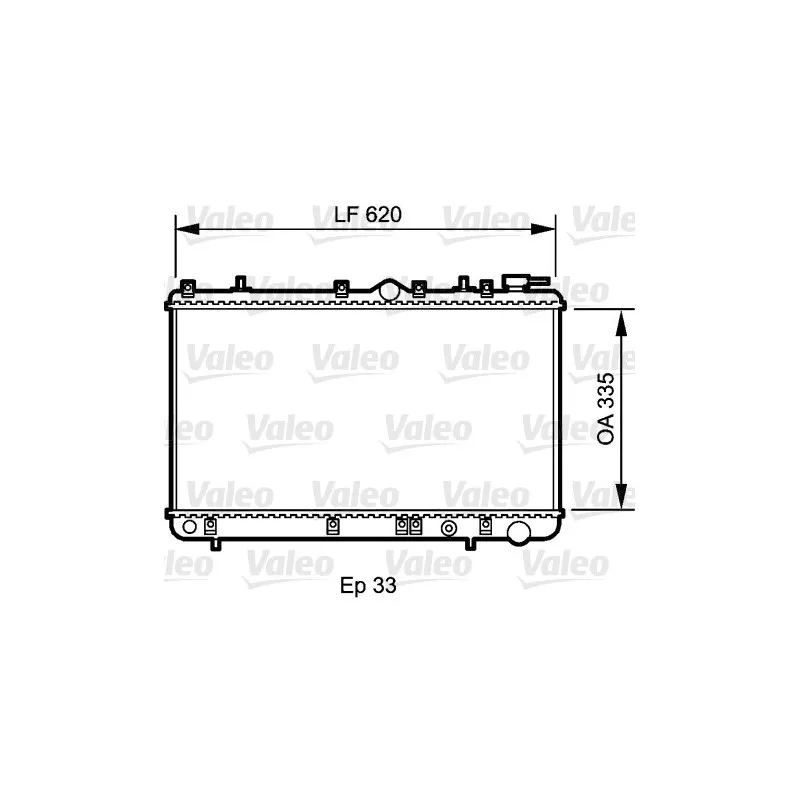 Radiateur, refroidissement du moteur VALEO 734267