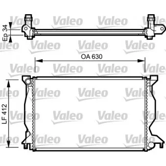 Radiateur, refroidissement du moteur VALEO 734268