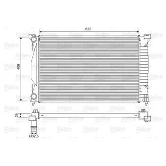 Radiateur, refroidissement du moteur VALEO 734269
