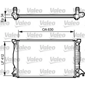 Radiateur, refroidissement du moteur VALEO 734270
