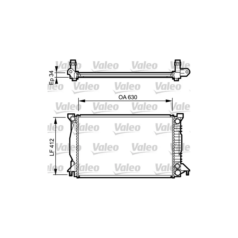 Radiateur, refroidissement du moteur VALEO 734270
