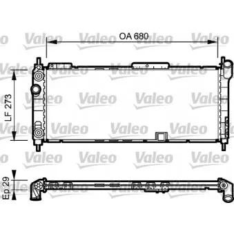Radiateur, refroidissement du moteur VALEO 734271