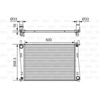 Radiateur, refroidissement du moteur VALEO 734273