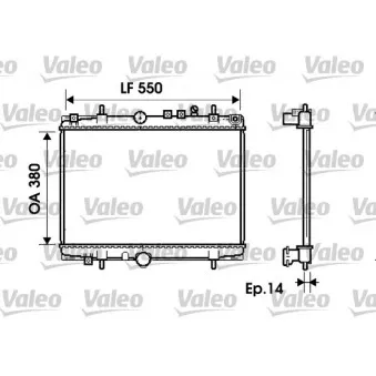 Radiateur, refroidissement du moteur VALEO 734278