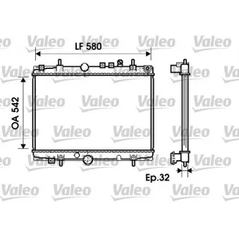 Radiateur, refroidissement du moteur VALEO 734279