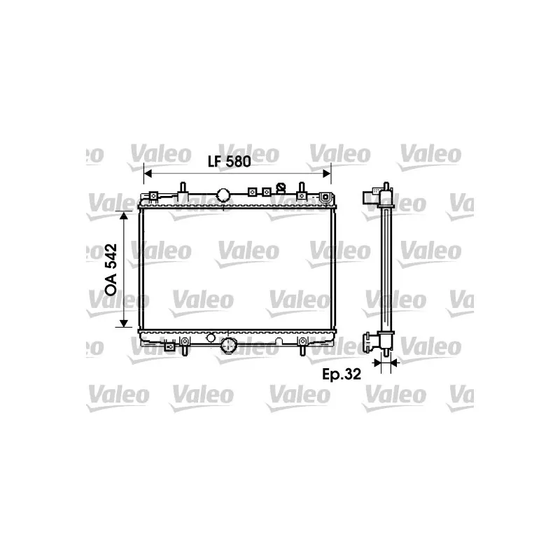 Radiateur, refroidissement du moteur VALEO 734279