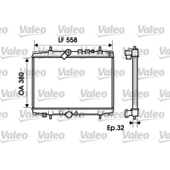 Radiateur, refroidissement du moteur VALEO 734280