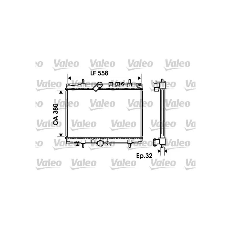 Radiateur, refroidissement du moteur VALEO 734280