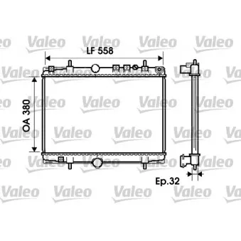 Radiateur, refroidissement du moteur VALEO 734281