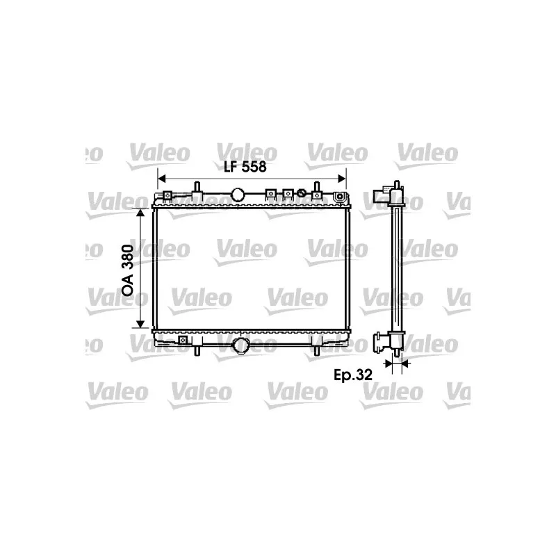 Radiateur, refroidissement du moteur VALEO 734281