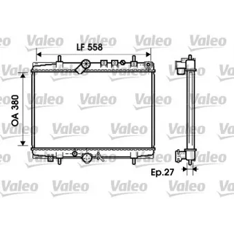 Radiateur, refroidissement du moteur VALEO 734282
