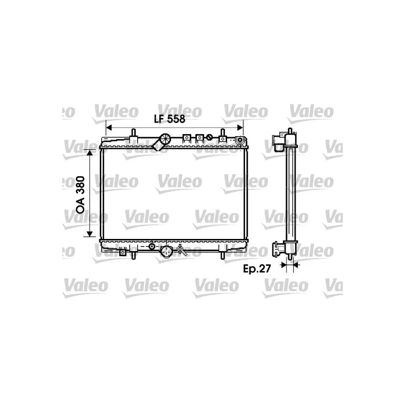 Radiateur, refroidissement du moteur VALEO 734282