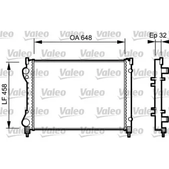 Radiateur, refroidissement du moteur VALEO 734284