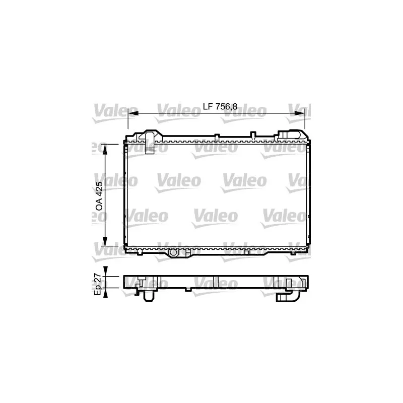 Radiateur, refroidissement du moteur VALEO 734285