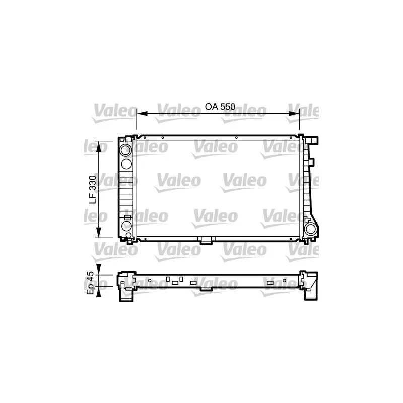 Radiateur, refroidissement du moteur VALEO 734289