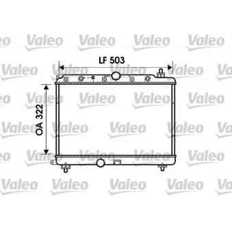 Radiateur, refroidissement du moteur VALEO 734290