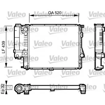 Radiateur, refroidissement du moteur VALEO 734301