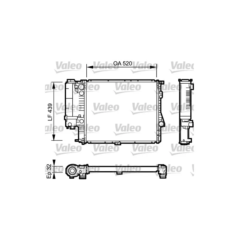 Radiateur, refroidissement du moteur VALEO 734301