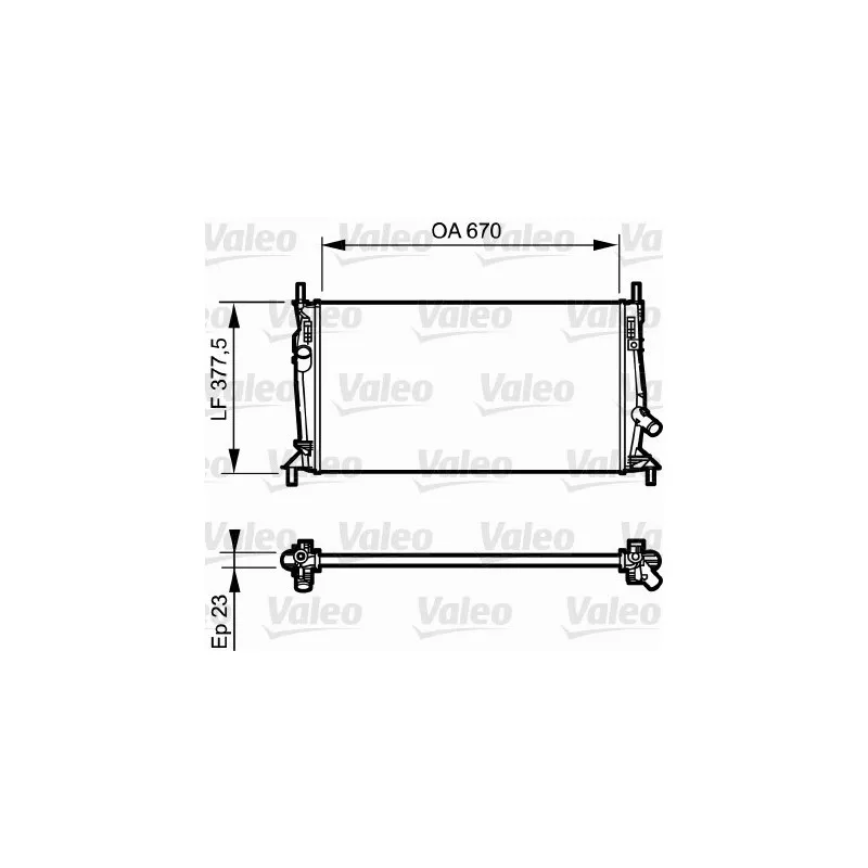 Radiateur, refroidissement du moteur VALEO 734320