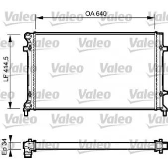 Radiateur, refroidissement du moteur VALEO 734335