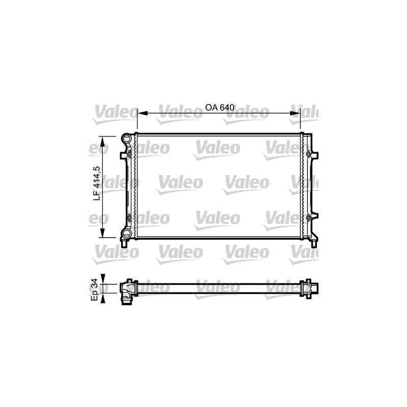 Radiateur, refroidissement du moteur VALEO 734335